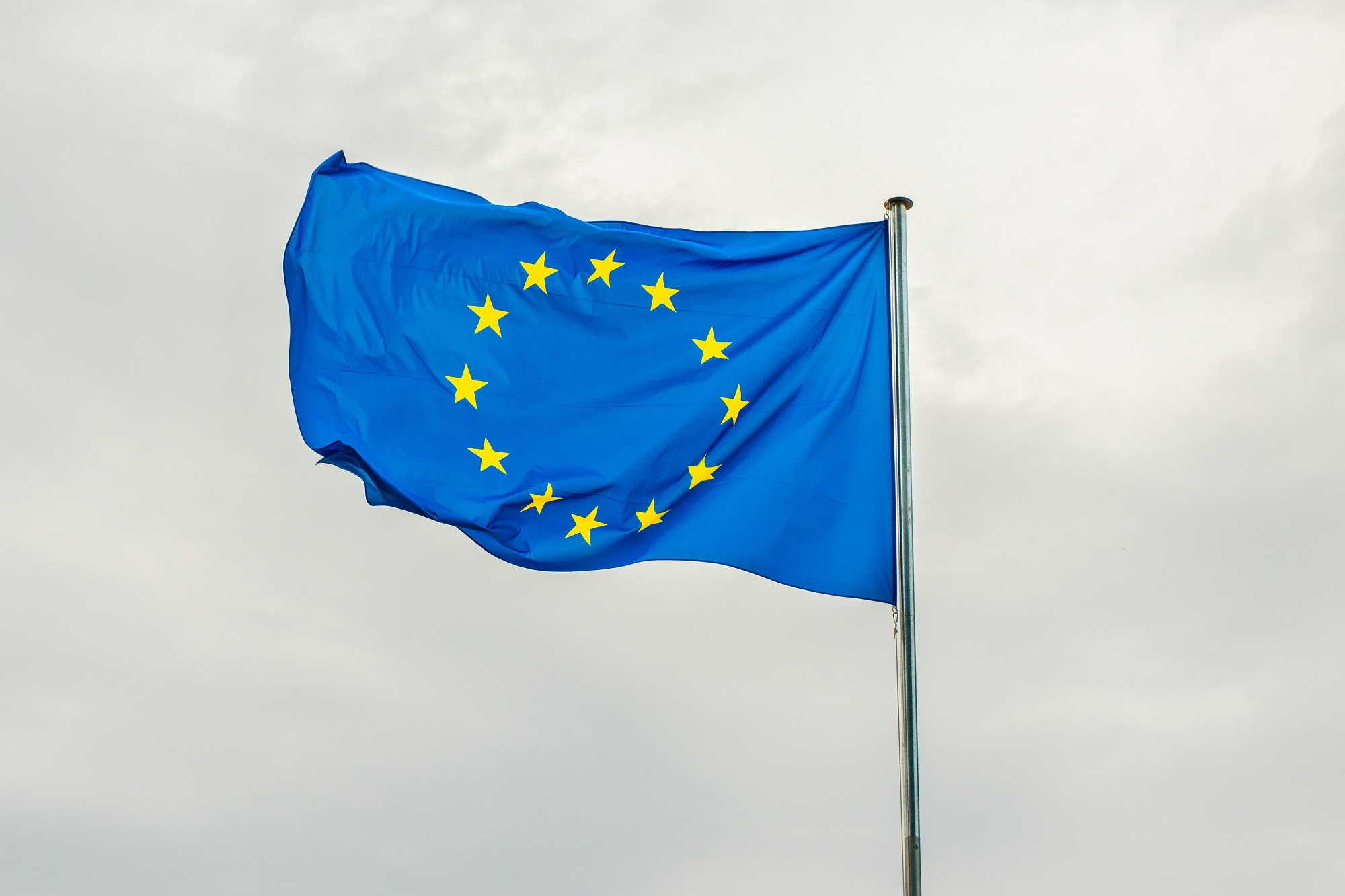 Foto van vlag europese unie