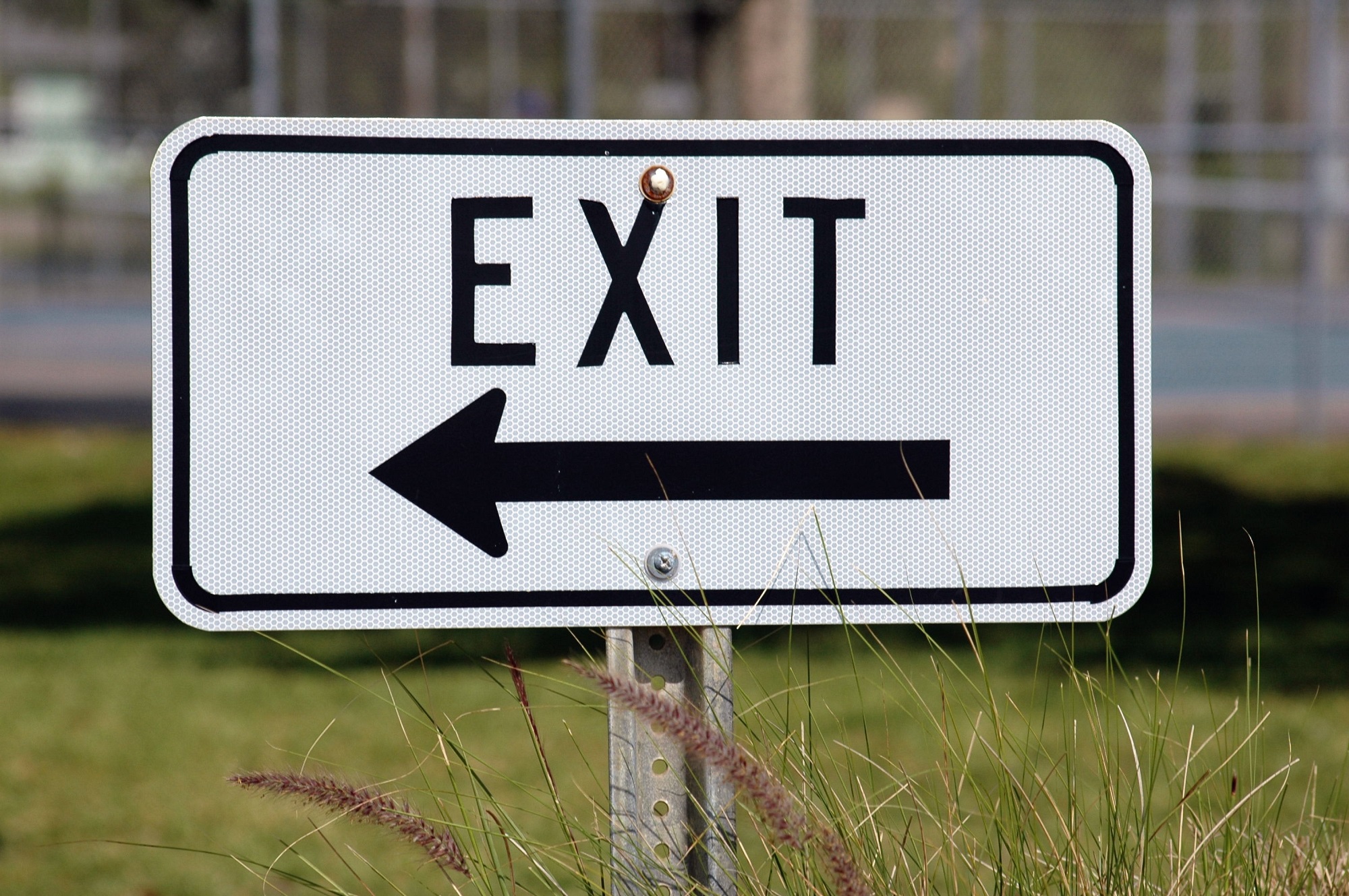 Picture of exit roadsign